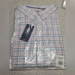IZOD Men's XXL Long Sleeve Performance Comfort Button-Down Shirt NWT